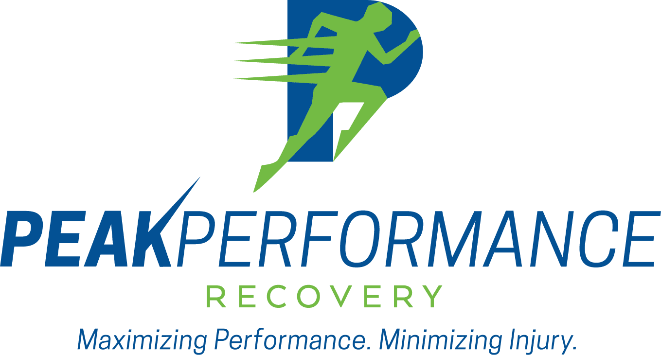 A green and blue logo for xperforma recovery.